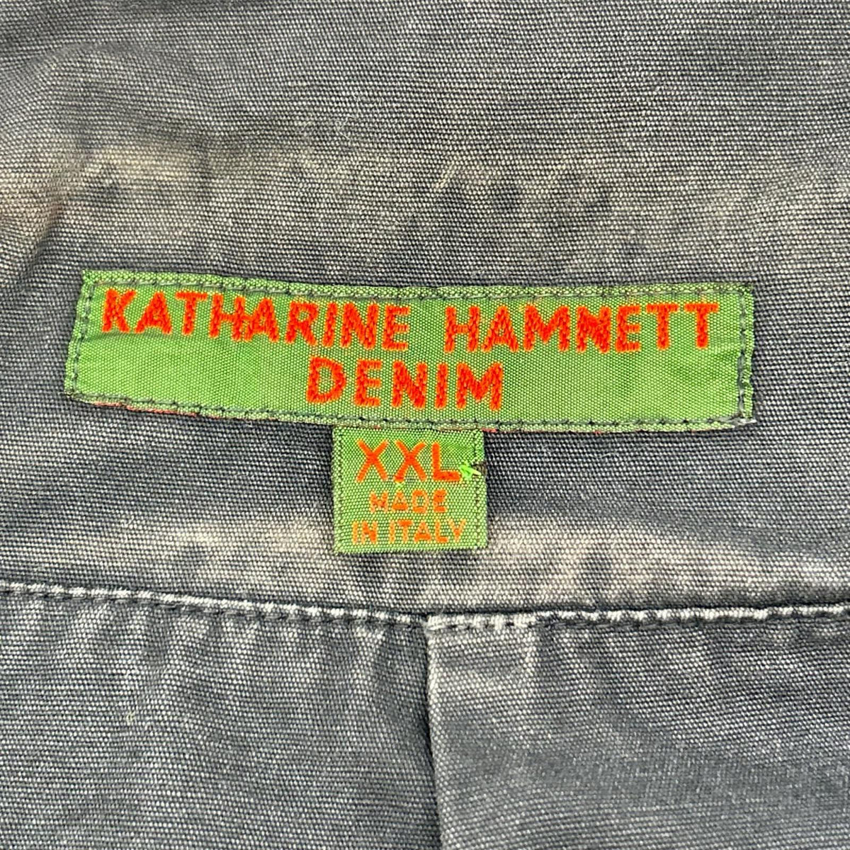 KATHARINEHAMNETT キャサリンハムネット ネイビー サイドベルト ジップアップ ジャケット ジャケット