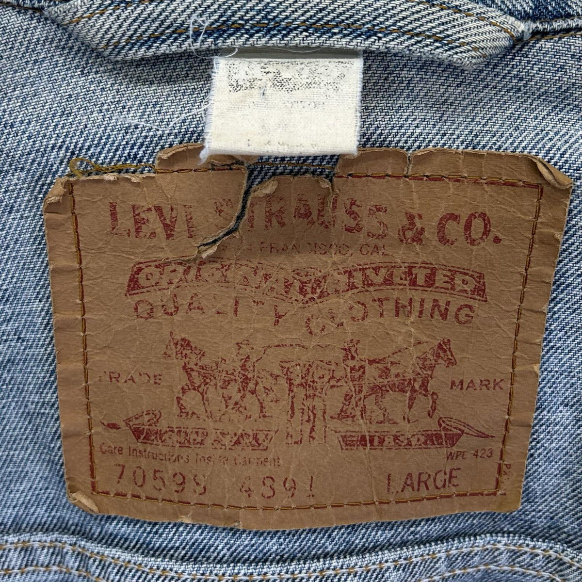 LEVI'S リーバイス 90s　70598 デカパッチ インディゴ 4th デニムジャケット ジャケット