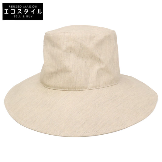 HERMES エルメス 【美品/国内正規】セリエボタン リネン ハット 帽子