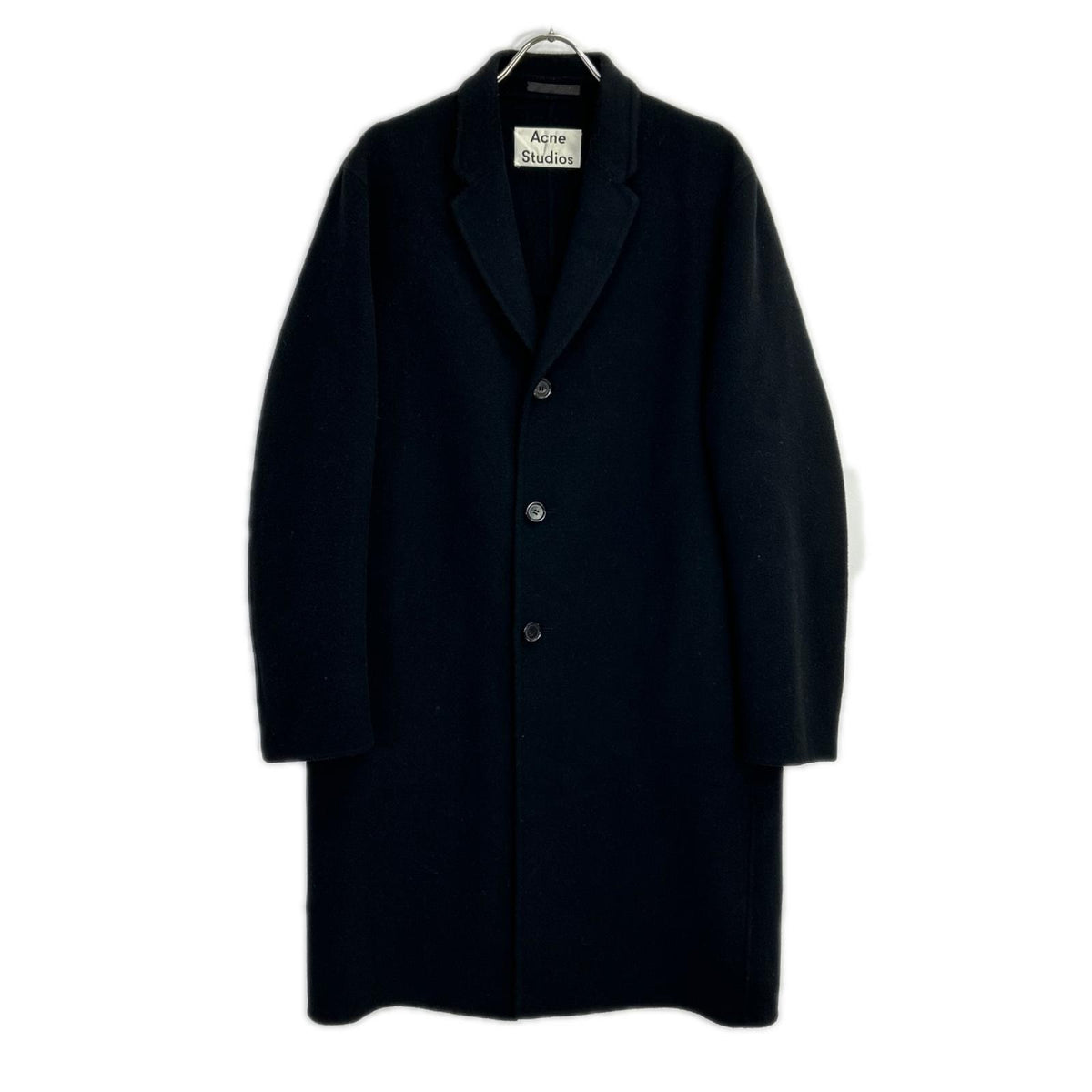 ACNE STUDIOS アクネ ストゥディオズ ブラック ウール チェスターコート コート