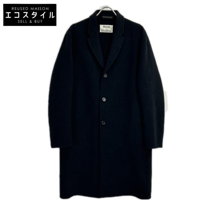 ACNE STUDIOS アクネ ストゥディオズ ブラック ウール チェスターコート コート