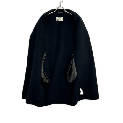 ACNE STUDIOS アクネ ストゥディオズ ブラック ウール チェスターコート コート