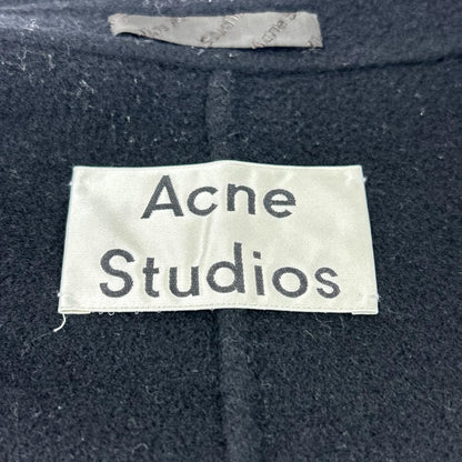 ACNE STUDIOS アクネ ストゥディオズ ブラック ウール チェスターコート コート
