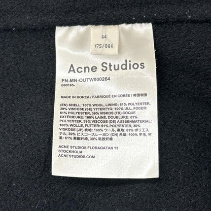 ACNE STUDIOS アクネ ストゥディオズ ブラック ウール チェスターコート コート