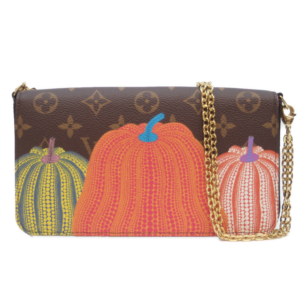 LOUIS VUITTON ルイヴィトン ×草間彌生 YK M82108 モノグラム ポシェット・フェリシー ショルダーバッグ