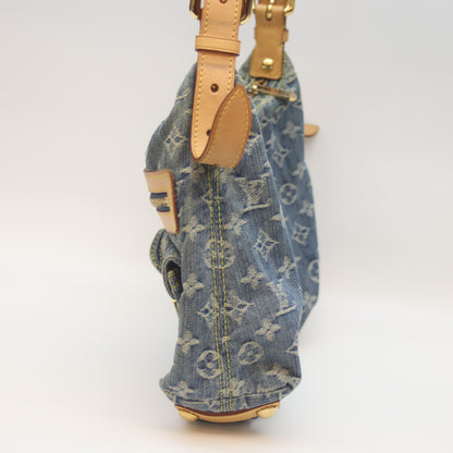 LOUIS VUITTON 2006 M95049 Monogram Denim Buggy PM Long Strap Shoulder Bag