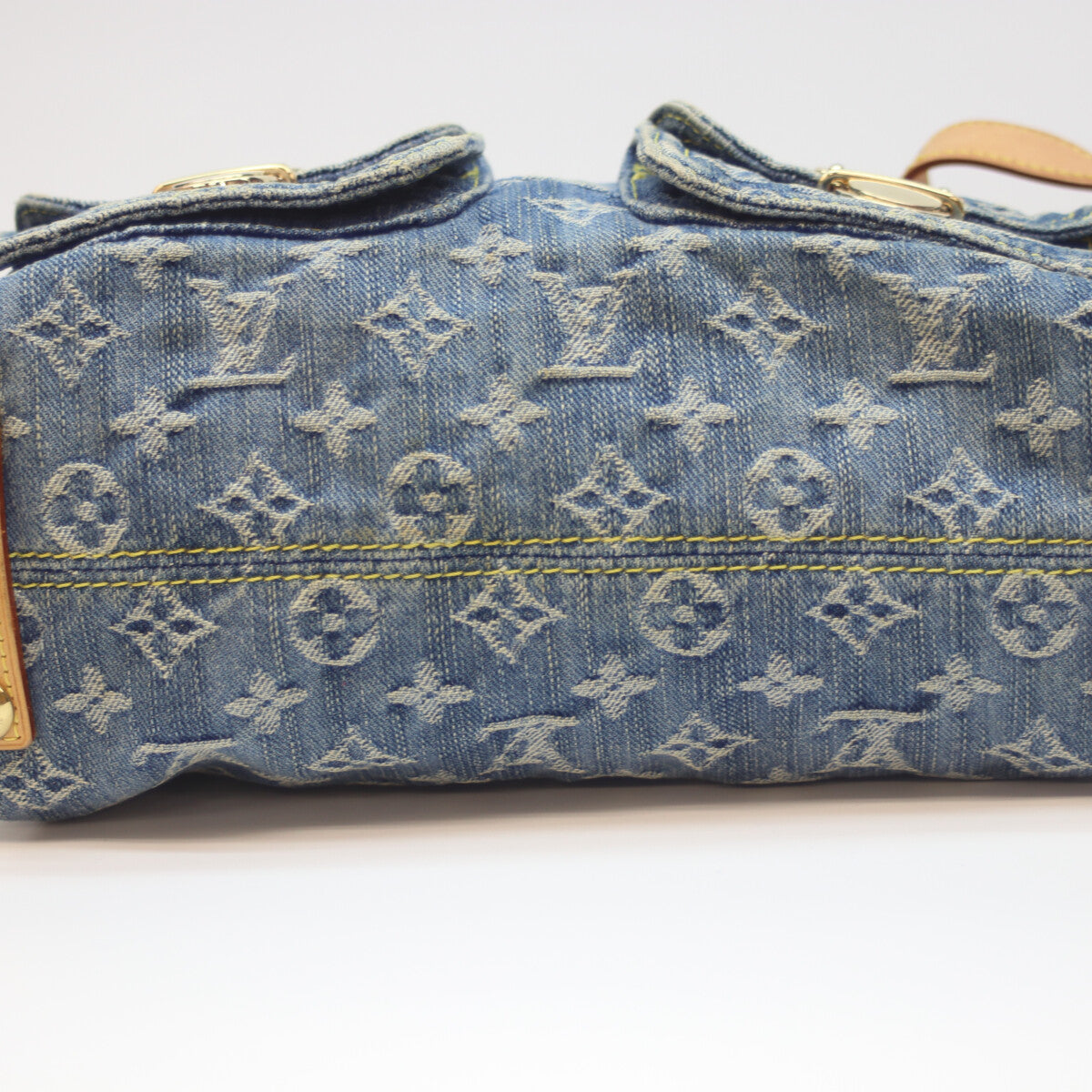LOUIS VUITTON 2006 M95049 Monogram Denim Buggy PM Long Strap Shoulder Bag