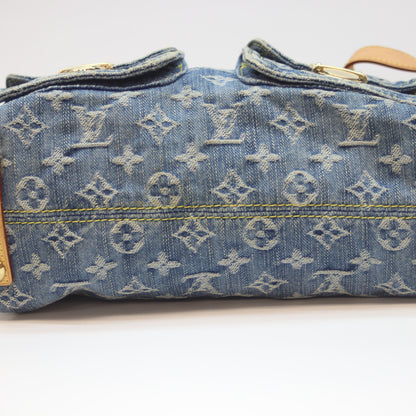 LOUIS VUITTON 2006 M95049 Monogram Denim Buggy PM Long Strap Shoulder Bag