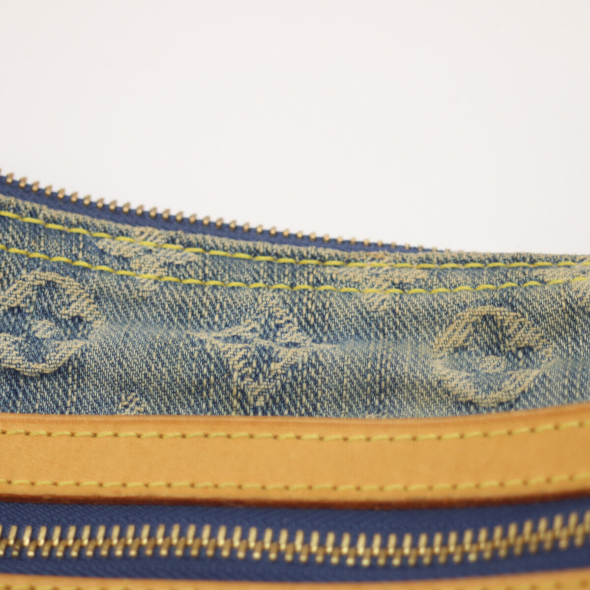 LOUIS VUITTON 2006 M95049 Monogram Denim Buggy PM Long Strap Shoulder Bag