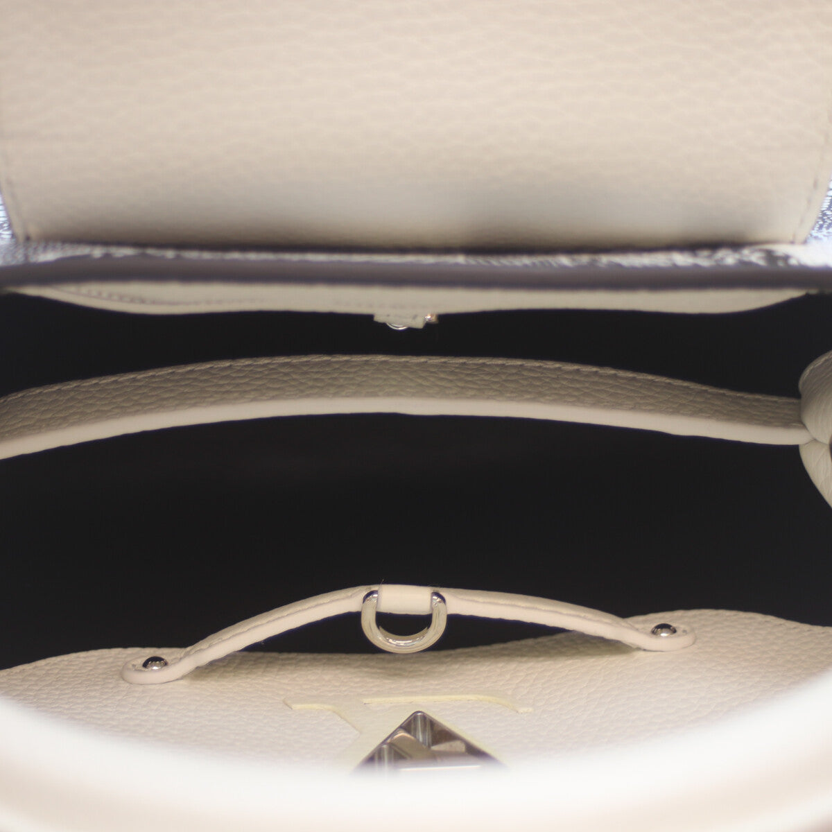 LOUIS VUITTON ルイヴィトン ×KY 草間彌生 M21705 トリヨン サイケデリックフラワー ノワール/ブロン カプシーヌ ハンドバッグ