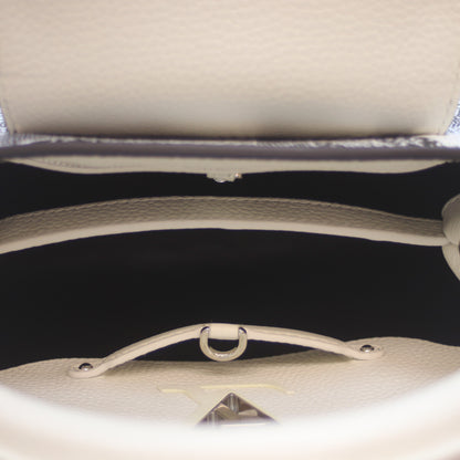 LOUIS VUITTON ルイヴィトン ×KY 草間彌生 M21705 トリヨン サイケデリックフラワー ノワール/ブロン カプシーヌ ハンドバッグ