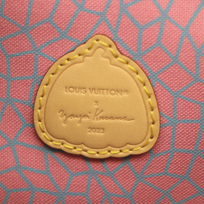 LOUIS VUITTON x Yayoi Kusama 23 Monogram Pumpkin Keepall Bandouliere 45 Boston Bag