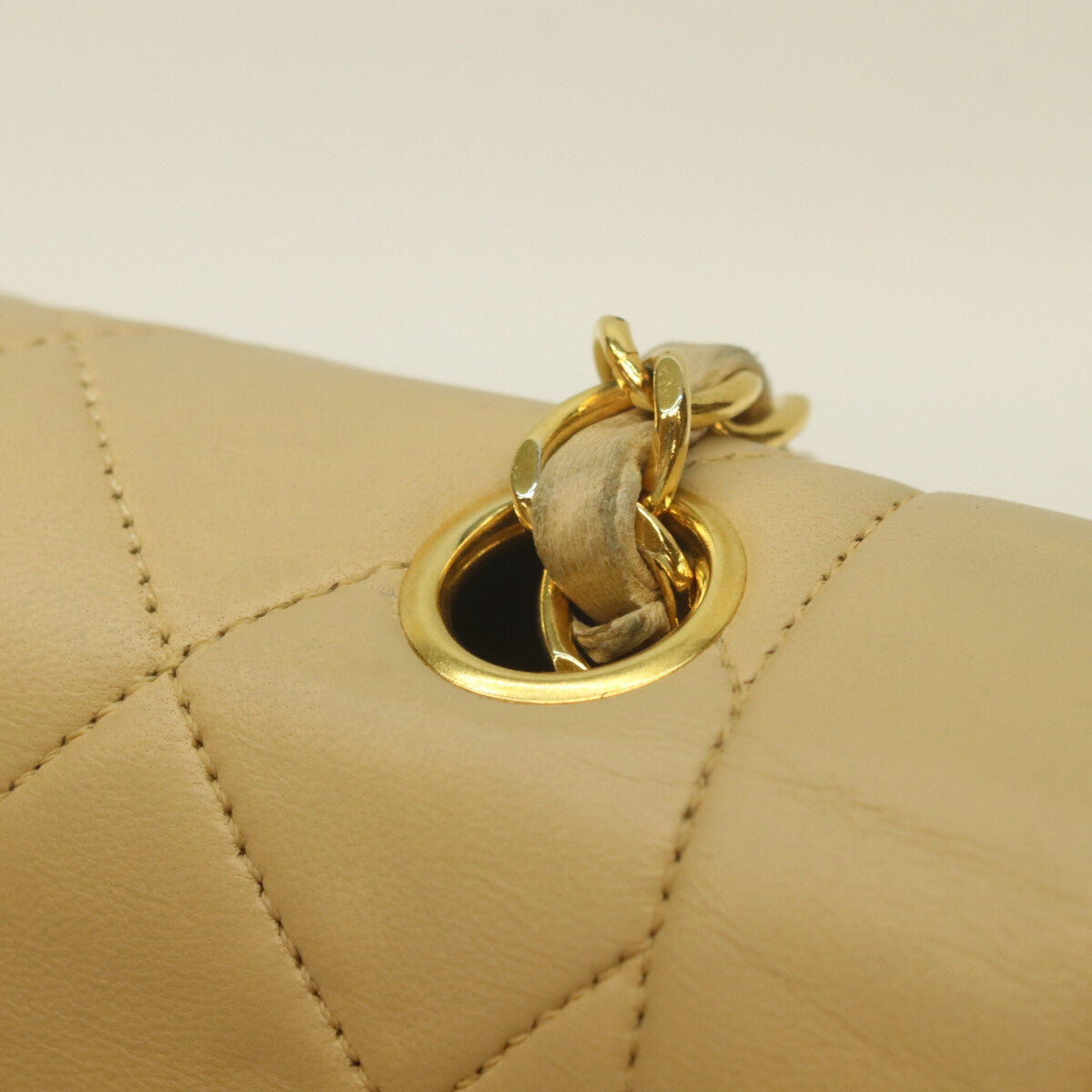 CHANEL シャネル 3番 A01165 ベージュ ラム ダイアナ25 ショルダーバッグ
