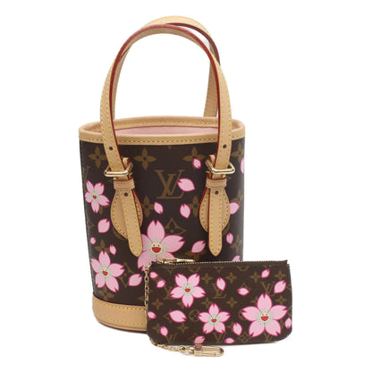 LOUIS VUITTON Louis Vuitton ×TM Takashi Murakami 25th Anniversary M13417 Monogram Cerises Nano Bucket Handbag