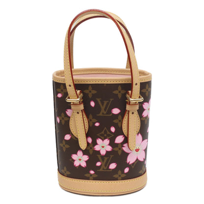 LOUIS VUITTON Louis Vuitton ×TM Takashi Murakami 25th Anniversary M13417 Monogram Cerises Nano Bucket Handbag