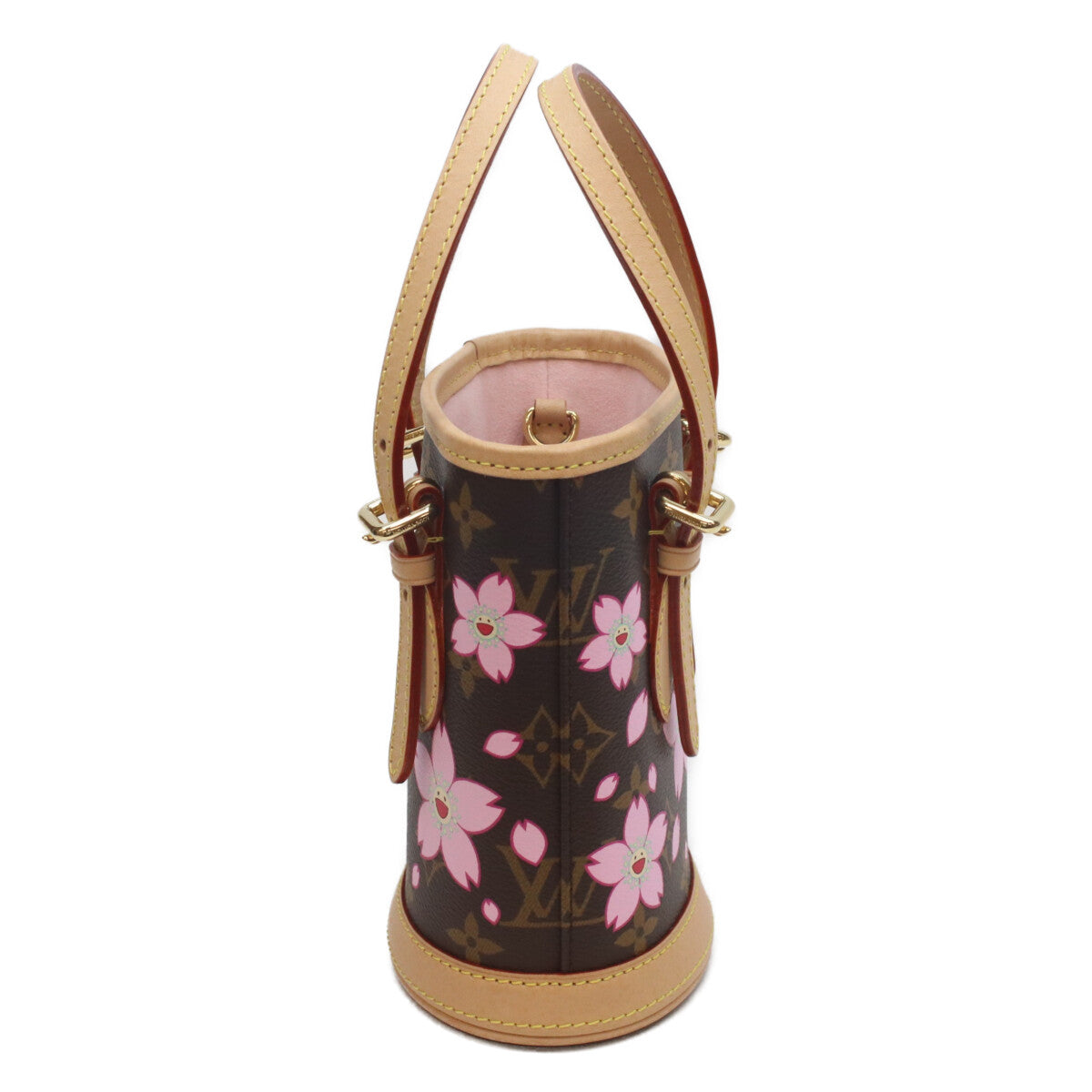 LOUIS VUITTON Louis Vuitton ×TM Takashi Murakami 25th Anniversary M13417 Monogram Cerises Nano Bucket Handbag