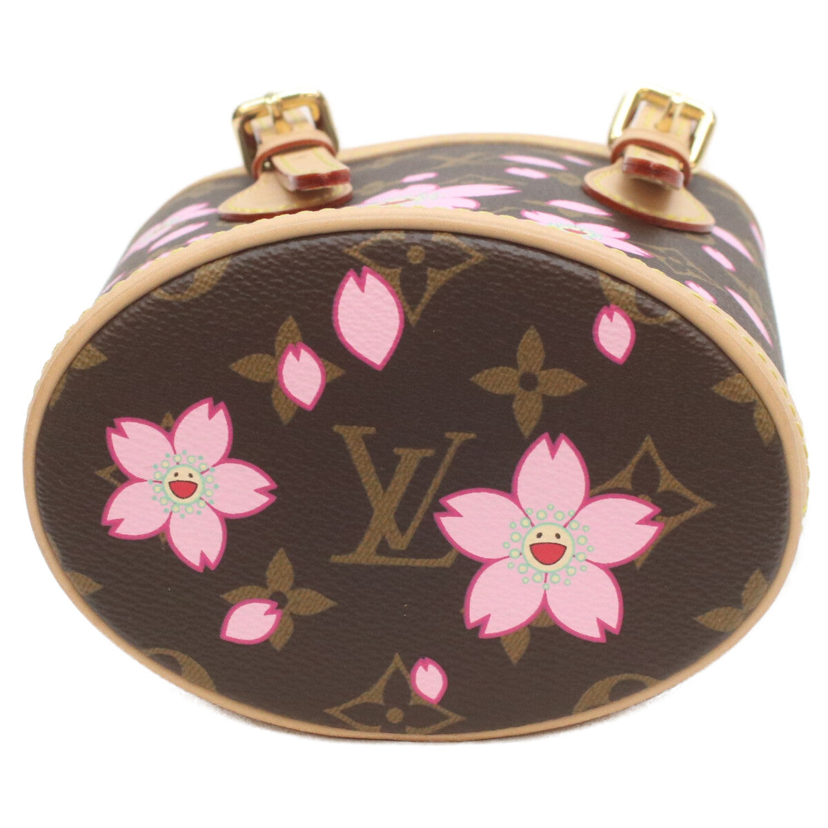 LOUIS VUITTON Louis Vuitton ×TM Takashi Murakami 25th Anniversary M13417 Monogram Cerises Nano Bucket Handbag