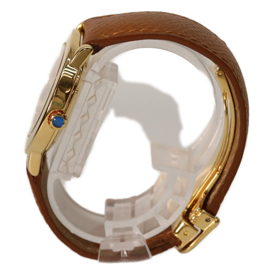 Cartier W1006922 925 Must de Cartier Ronde LM Vermeil Small Seconds Trinity Wristwatch