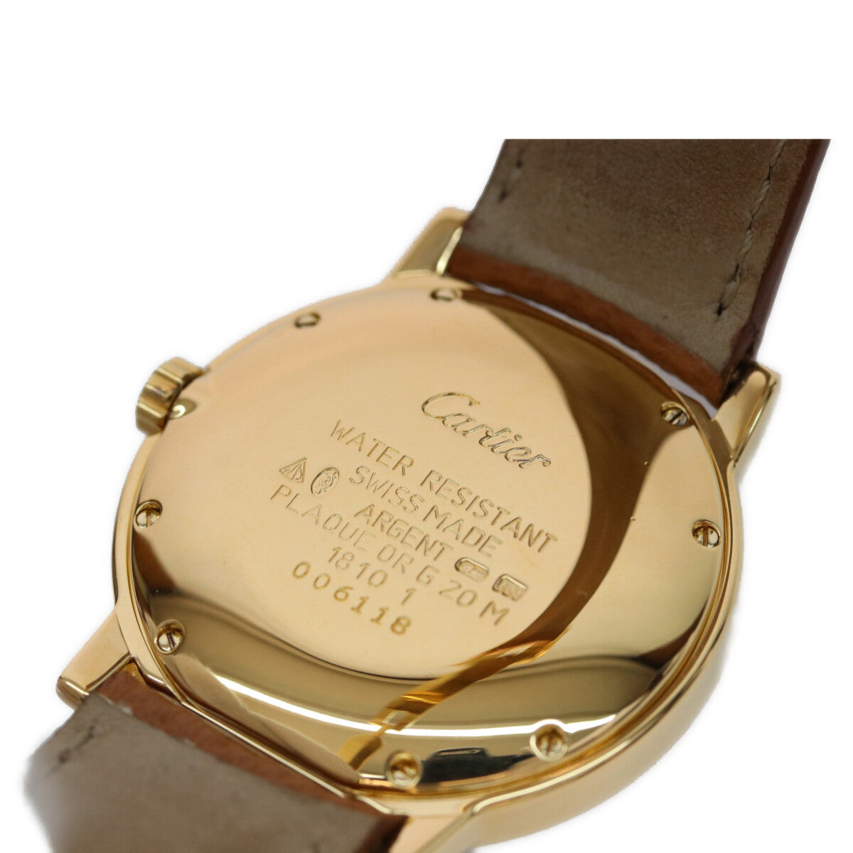 Cartier カルティエ W1006922 925 マストドゥカルティエ ロンド LM ヴェルメイユ スモールセコンド トリニティ 腕時計