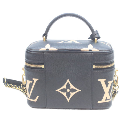 LOUIS VUITTON 路易威登 M45780 双色 黑色 Monogram Empreinte Vanity PM 单肩包