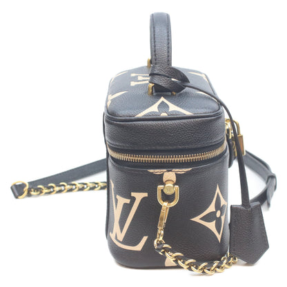 LOUIS VUITTON 路易威登 M45780 双色 黑色 Monogram Empreinte Vanity PM 单肩包