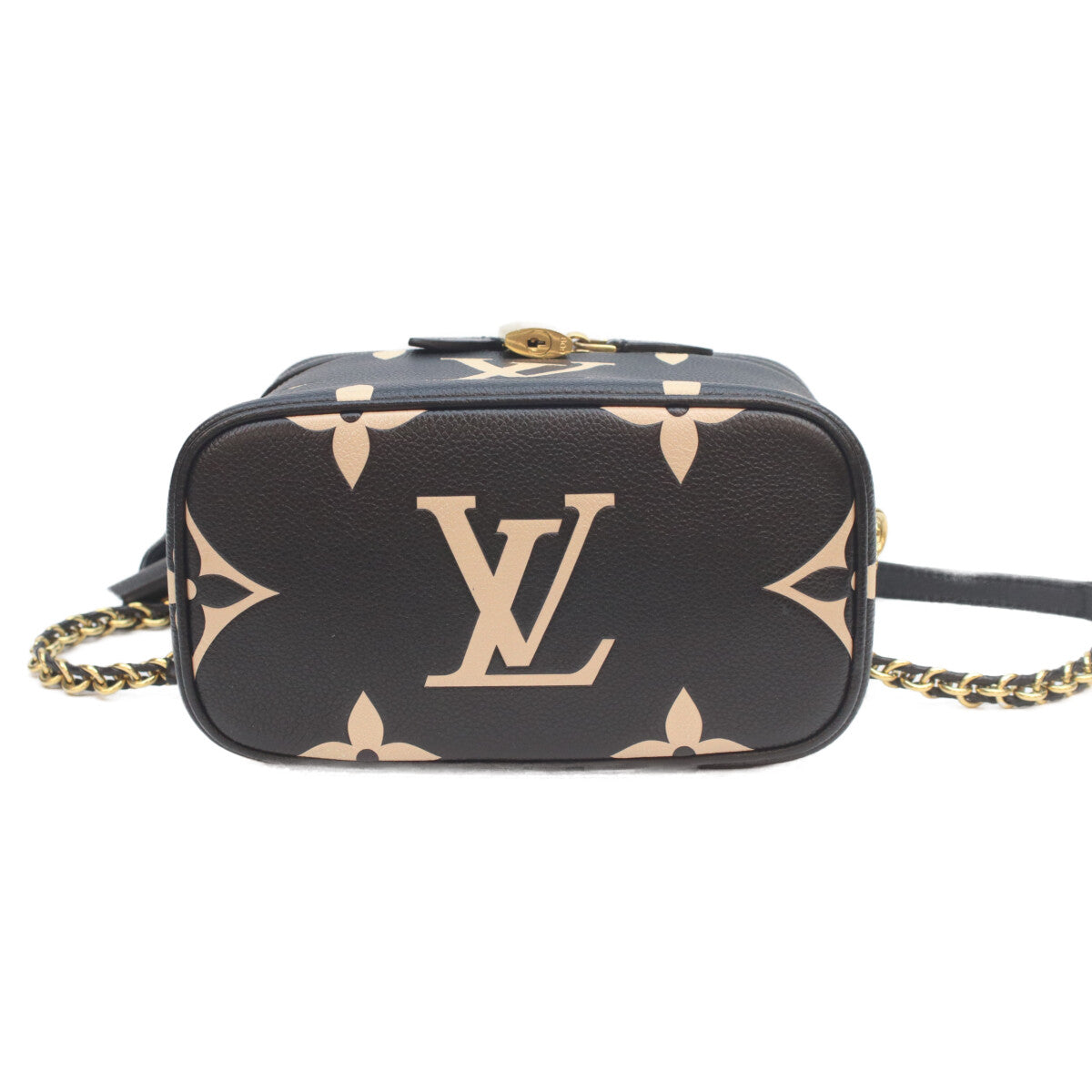 LOUIS VUITTON 路易威登 M45780 双色 黑色 Monogram Empreinte Vanity PM 单肩包
