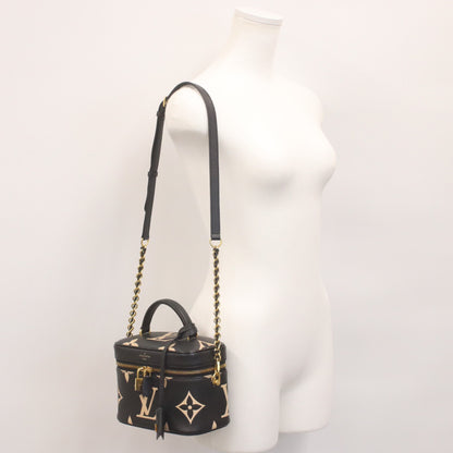 LOUIS VUITTON 路易威登 M45780 双色 黑色 Monogram Empreinte Vanity PM 单肩包