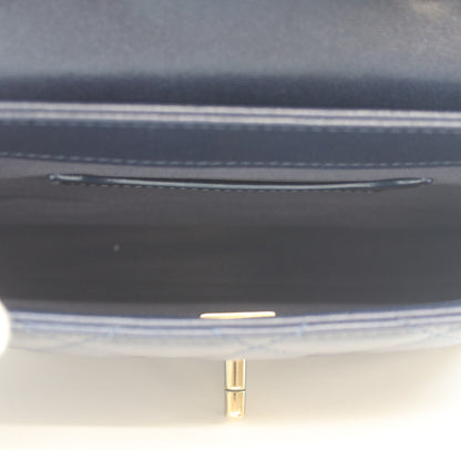 CHANEL AS5048 Navy Lambskin GHW Matelasse 20 Single Flap Bag Shoulder Bag
