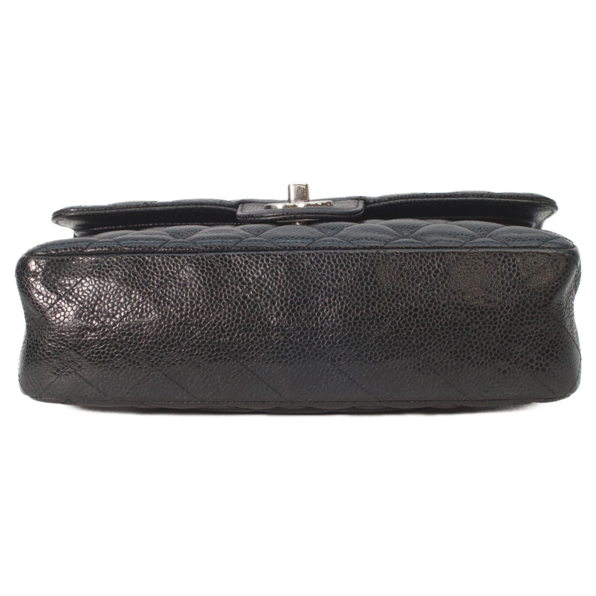 CHANEL シャネル A01113 黒 キャビア シルバー金具 ダブルフラップ マトラッセ23 チェーンショルダーバッグ ショルダーバッグ