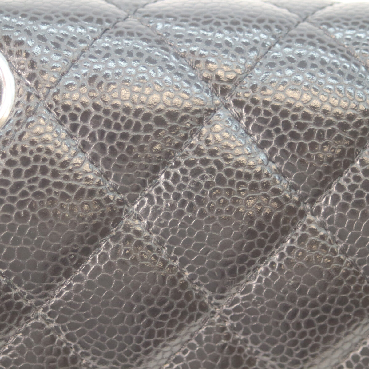 CHANEL シャネル A01113 黒 キャビア シルバー金具 ダブルフラップ マトラッセ23 チェーンショルダーバッグ ショルダーバッグ