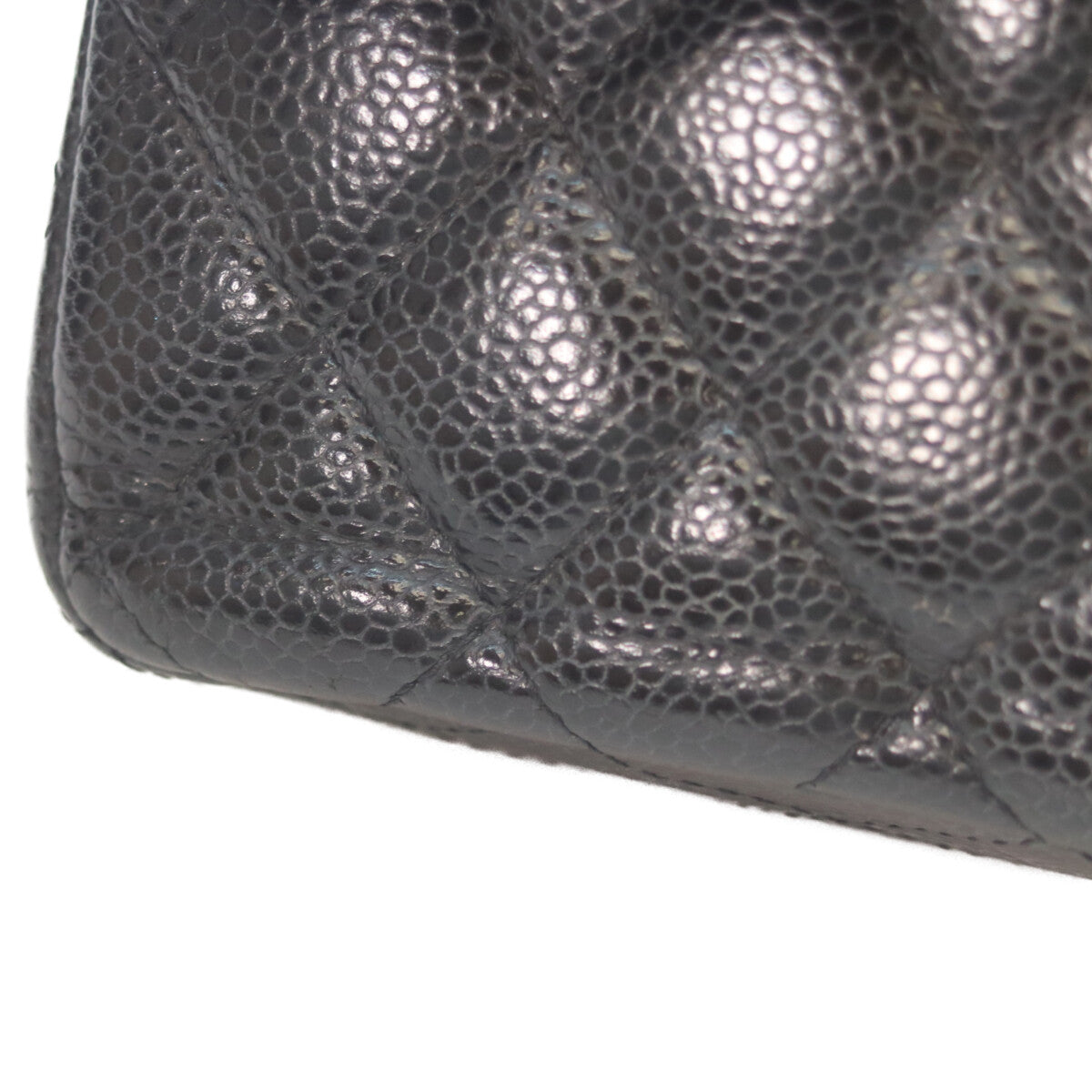 CHANEL シャネル A01113 黒 キャビア シルバー金具 ダブルフラップ マトラッセ23 チェーンショルダーバッグ ショルダーバッグ