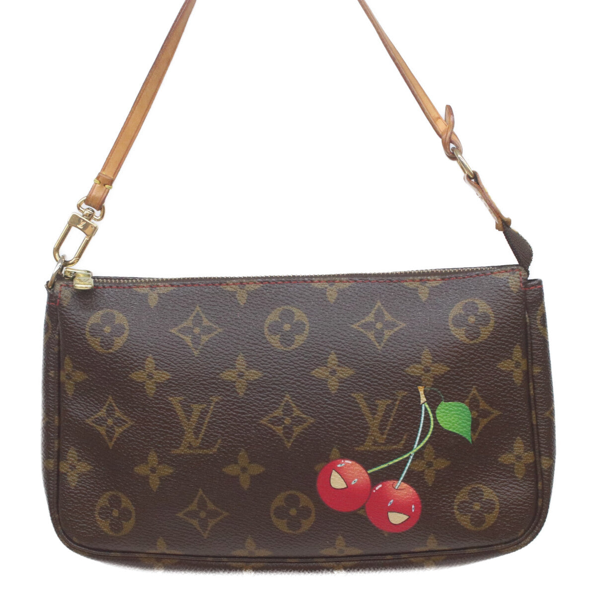LOUIS VUITTON ルイヴィトン 05年 M95008 モノグラムチェリー ポシェットアクセソワール ハンドバッグ