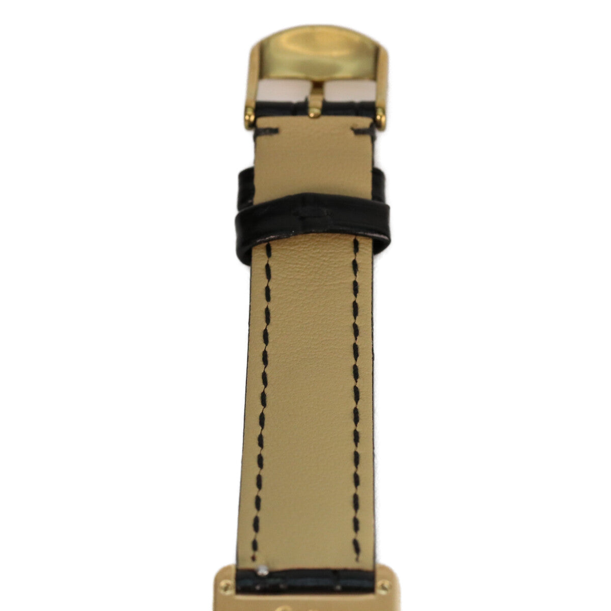 Cartier Cartier 925 Must Tank Vermeil SM quartz leather wristwatch