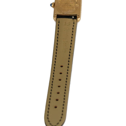 Cartier Cartier 925 Must Tank Vermeil SM quartz leather wristwatch