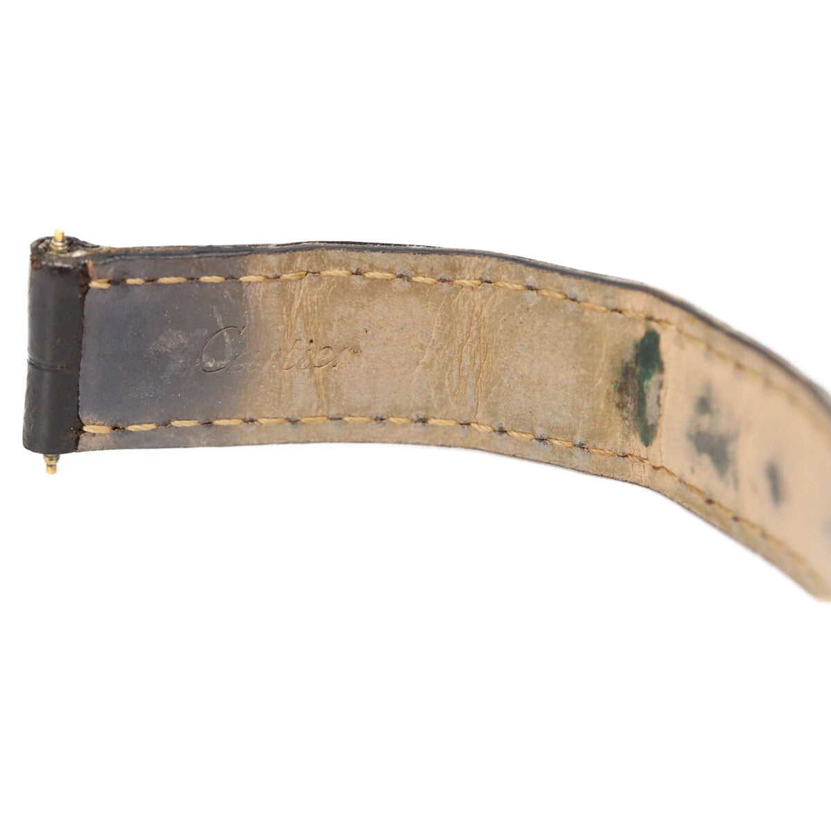 Cartier Cartier 925 Must Tank Vermeil SM quartz leather wristwatch
