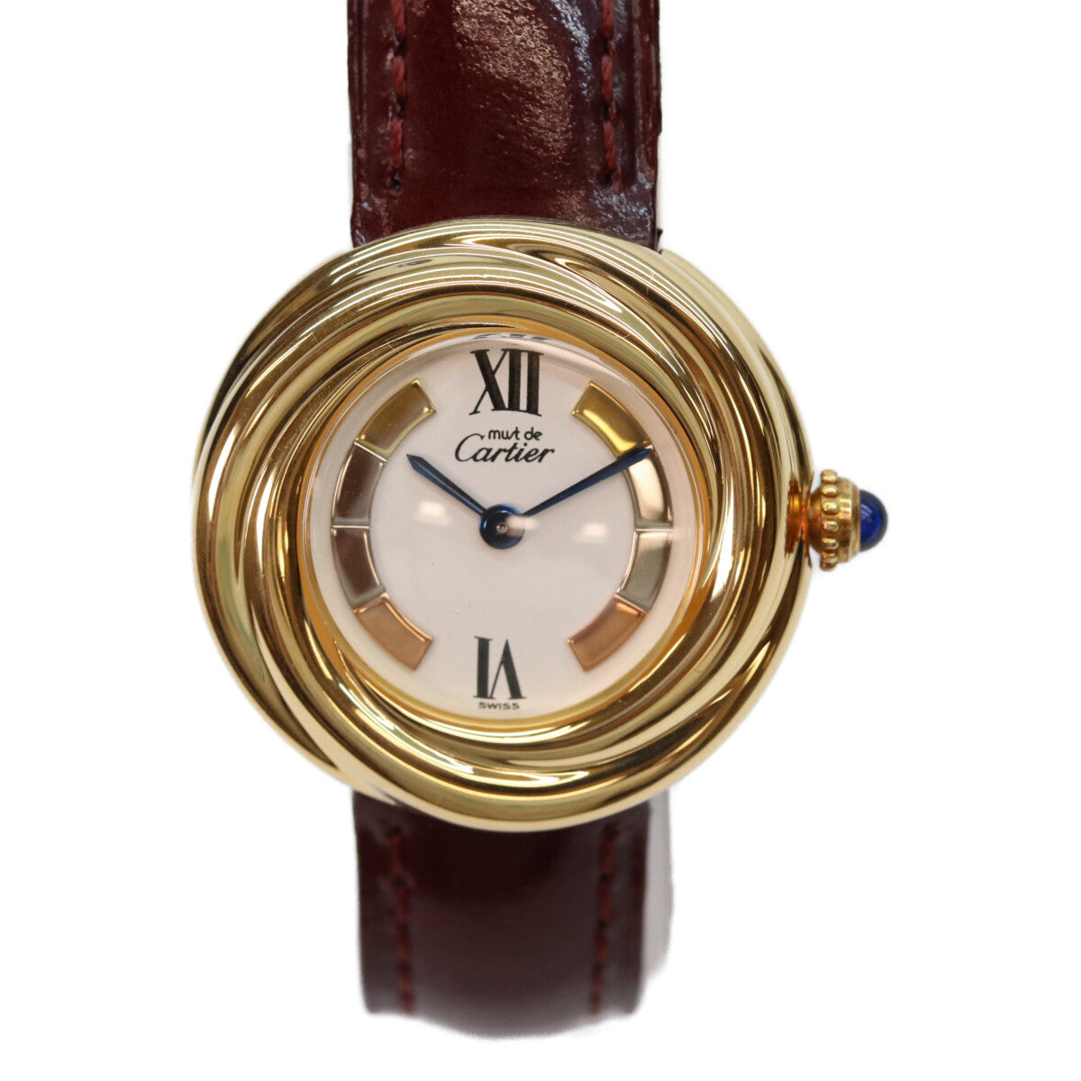 Cartier W1010744 925 GP Trinity dial Must Trinity Vermeil Watch