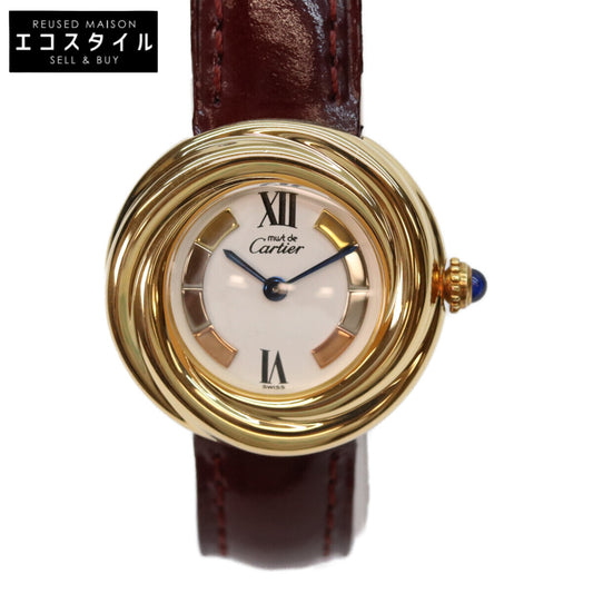 Cartier カルティエ W1010744 925 GP トリニティ文字盤 マストトリニティ ベルメイユ 腕時計
