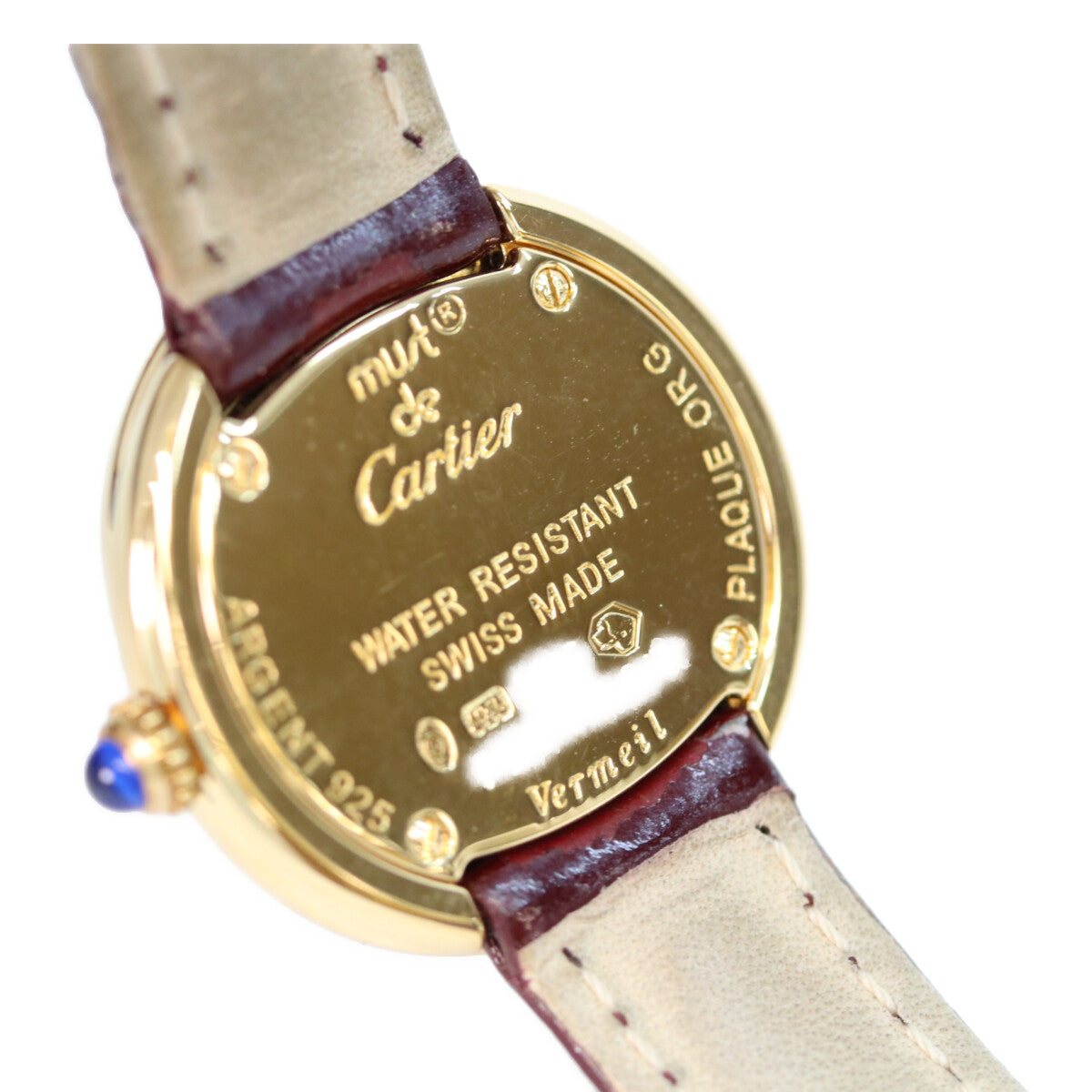 Cartier W1010744 925 GP Trinity dial Must Trinity Vermeil Watch
