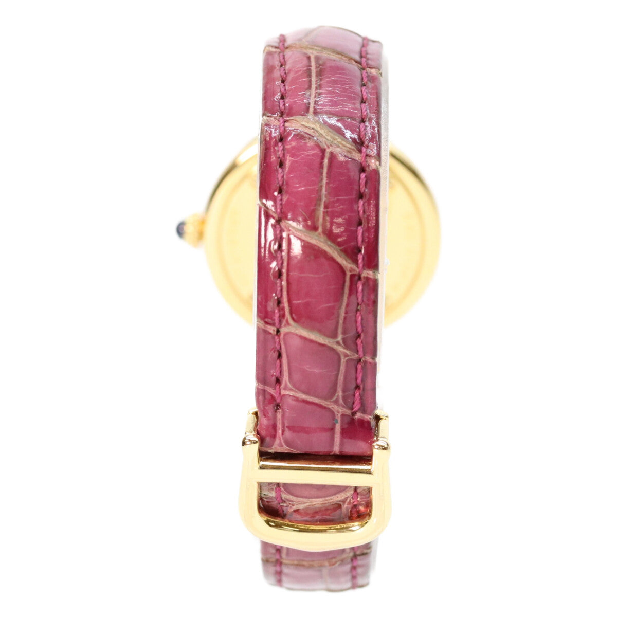 Cartier 卡地亚 925 W1010644 Must Trinity Vermeil SM 侧边三色金 白盘 石英表