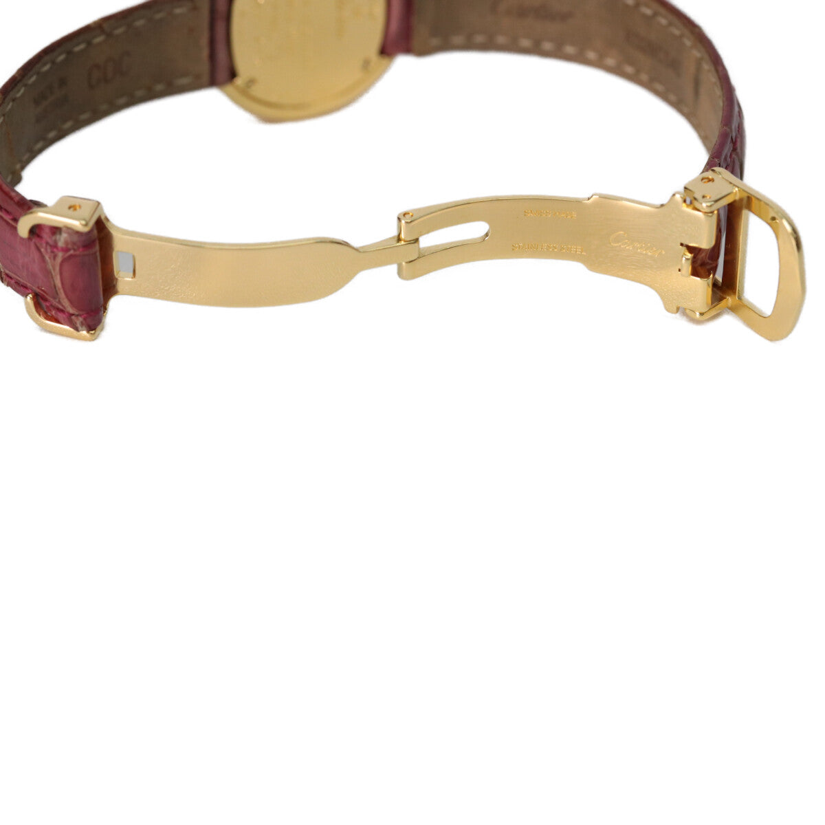 Cartier 卡地亚 925 W1010644 Must Trinity Vermeil SM 侧边三色金 白盘 石英表