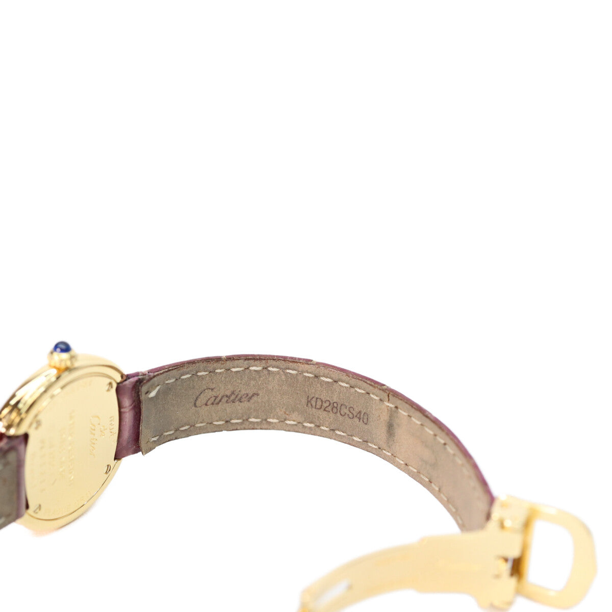 Cartier 卡地亚 925 W1010644 Must Trinity Vermeil SM 侧边三色金 白盘 石英表