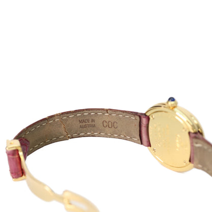 Cartier 卡地亚 925 W1010644 Must Trinity Vermeil SM 侧边三色金 白盘 石英表