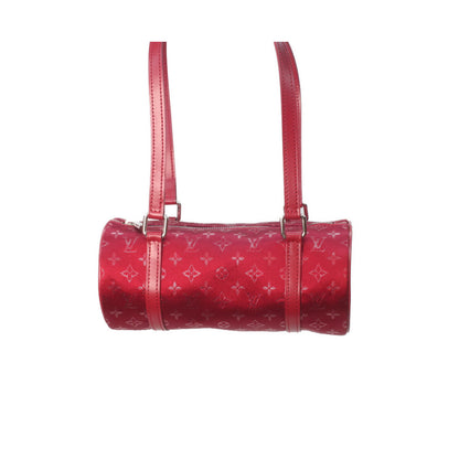LOUIS VUITTON ルイヴィトン 02年 M92353 赤 モノグラムサテン リトルパピヨン ハンドバッグ
