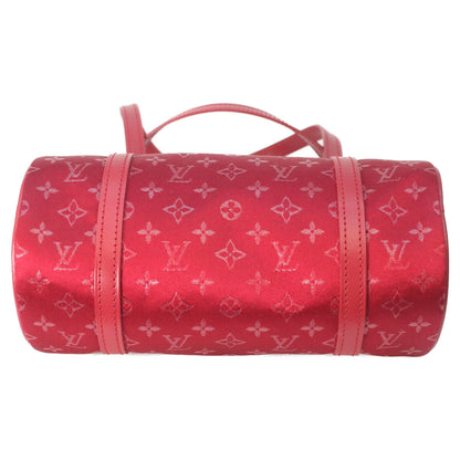 LOUIS VUITTON ルイヴィトン 02年 M92353 赤 モノグラムサテン リトルパピヨン ハンドバッグ