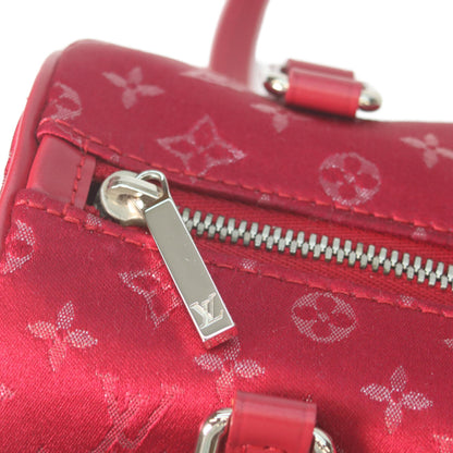 LOUIS VUITTON ルイヴィトン 02年 M92353 赤 モノグラムサテン リトルパピヨン ハンドバッグ