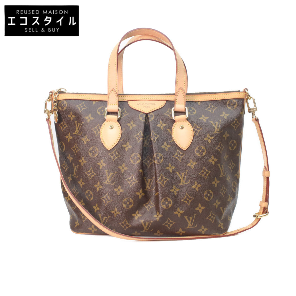 LOUIS VUITTON 2011 M40145 Monogram Palermo PM 2-Way Tote Bag