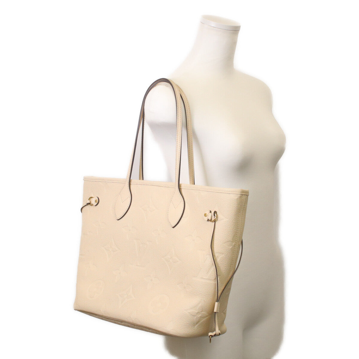 LOUIS VUITTON ルイヴィトン M46676 モノグラムアンプラント クレーム ネヴァーフルMM トートバッグ