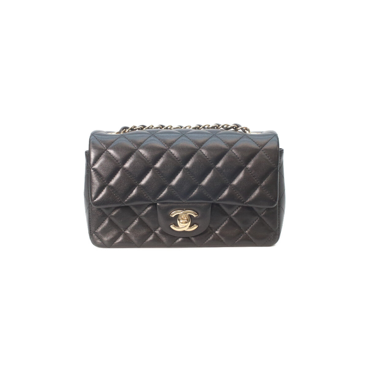CHANEL シャネル A69900 黒 ラム ゴールド金具 ミニマトラッセ20 チェーンショルダーバッグ ショルダーバッグ