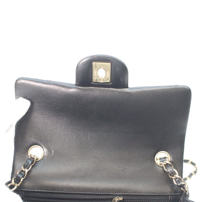 CHANEL シャネル A69900 黒 ラム ゴールド金具 ミニマトラッセ20 チェーンショルダーバッグ ショルダーバッグ
