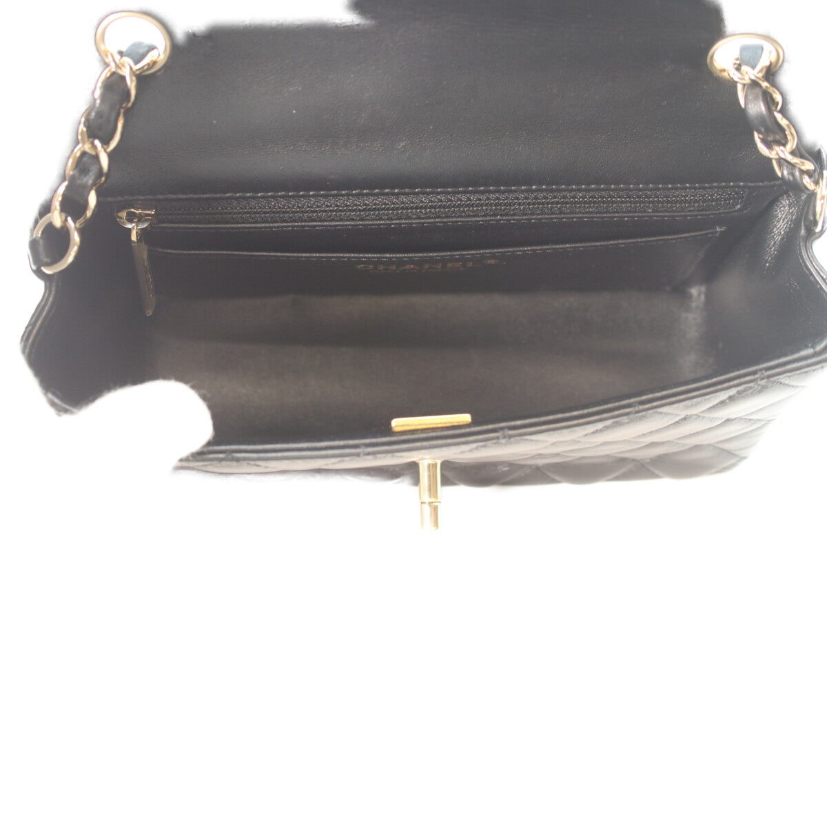 CHANEL シャネル A69900 黒 ラム ゴールド金具 ミニマトラッセ20 チェーンショルダーバッグ ショルダーバッグ